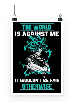 Poster Dragon Ball Z Goku Against The World
